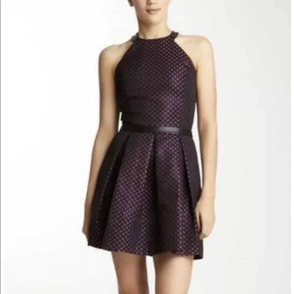 Anna Catherine Metallic Jacquard Leather Trim